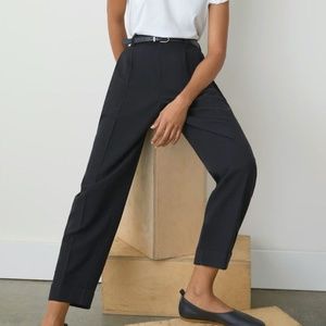 EVERLANE Black Lyocell Tencel Put Together Pleat Pant 2